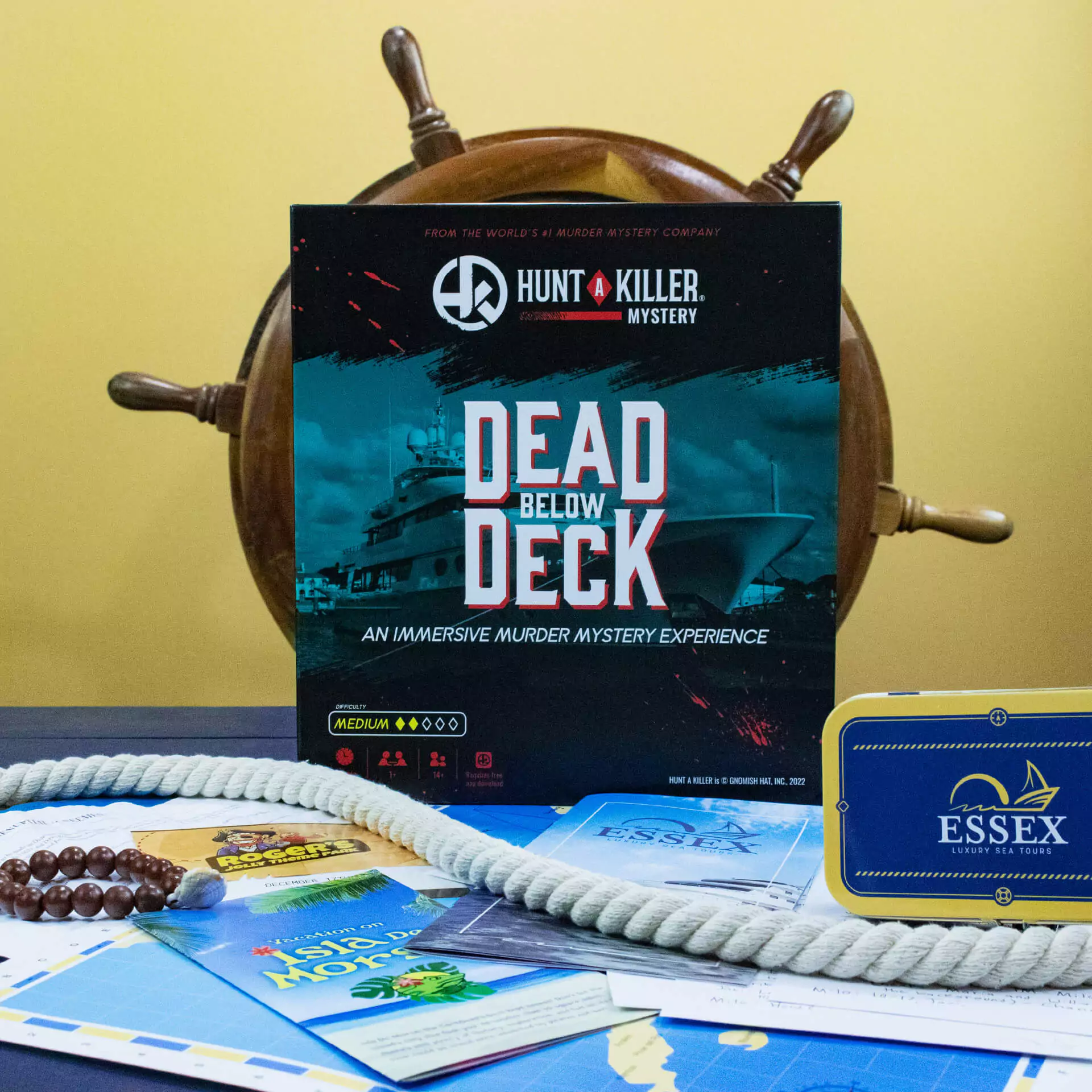 Dead Below Deck, A Murder Mystery Game Zack Marsh Design